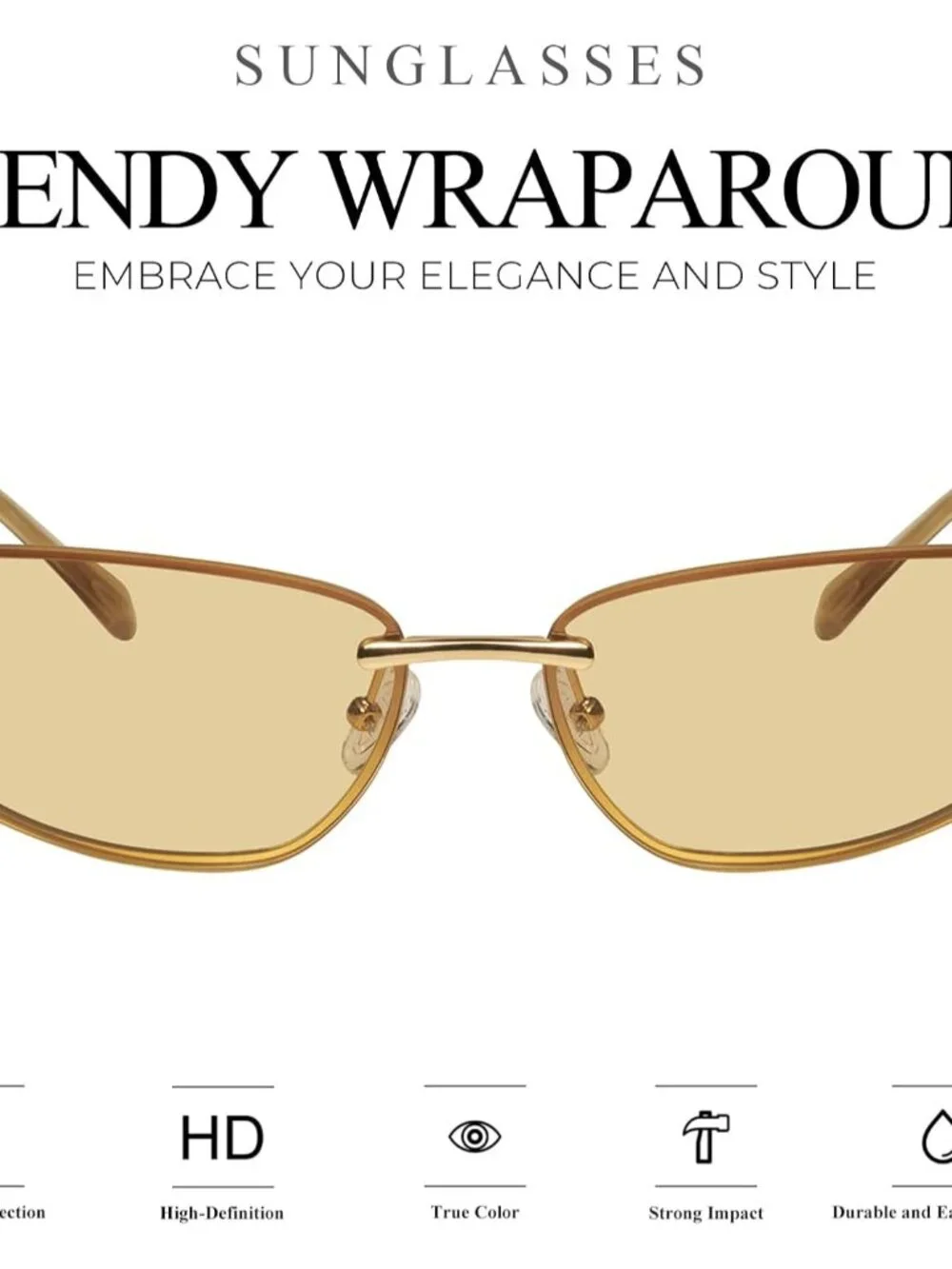 Stylish Retro Y2K Sunglasses for Women - UV Protection & Chic Metal Design